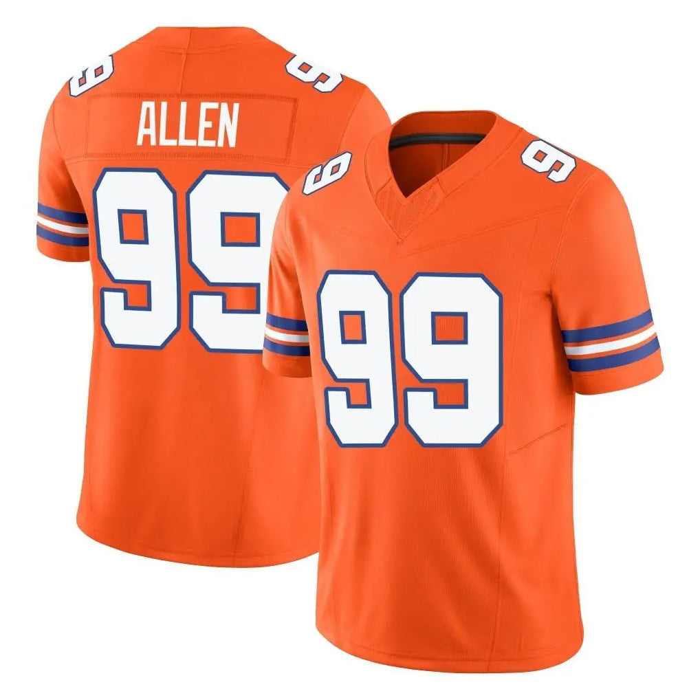 Parkc D.Broncos #99 Zach Allen Player Orange Limited Alternate Vapor F.U.S.E. Throwback Game Stitched Jerseys