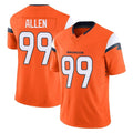 Parkc D.Broncos #99 Zach Allen Player Orange Vapor F.U.S.E. Limited Home Game Stitched Jerseys