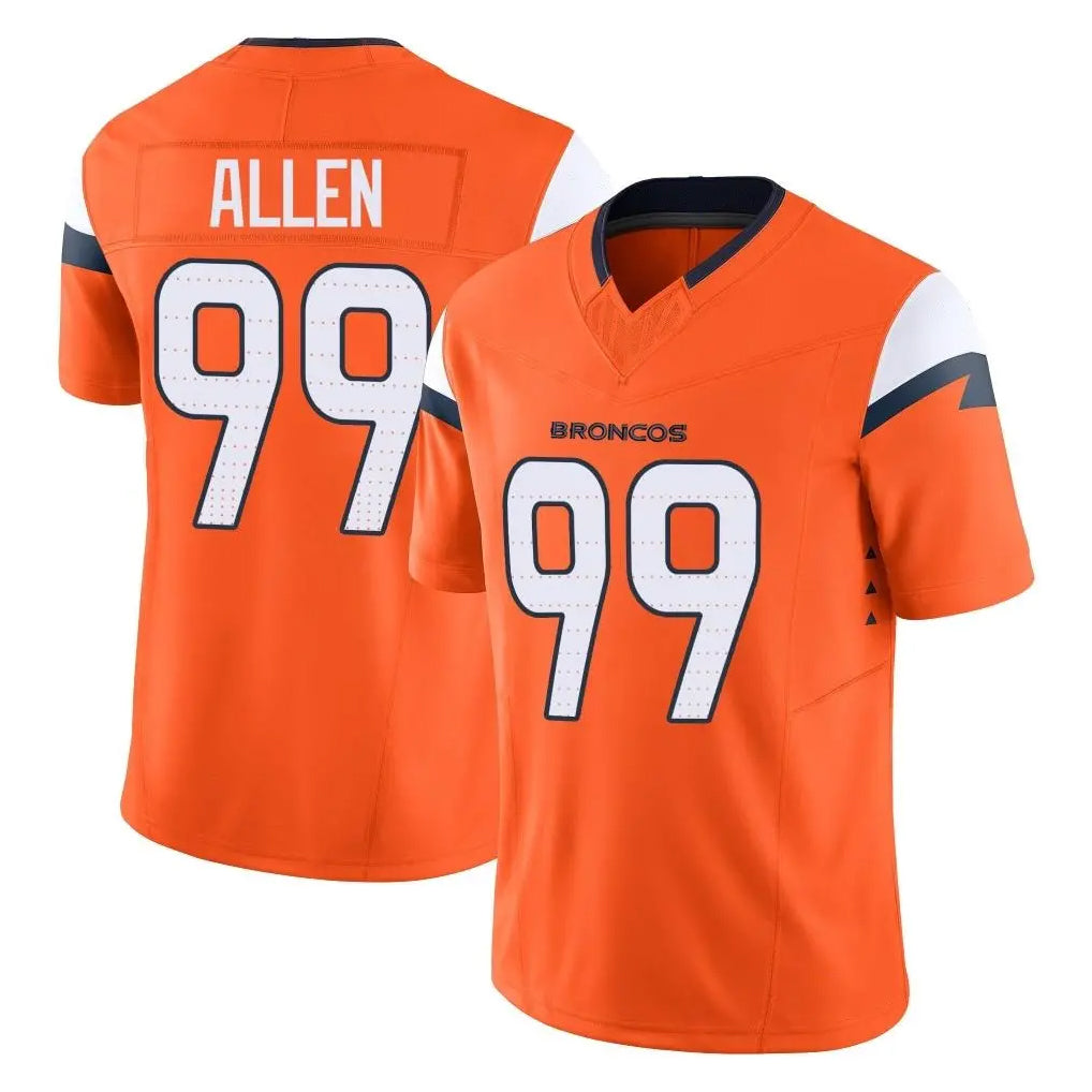 Parkc D.Broncos #99 Zach Allen Player Orange Vapor F.U.S.E. Limited Home Game Stitched Jerseys