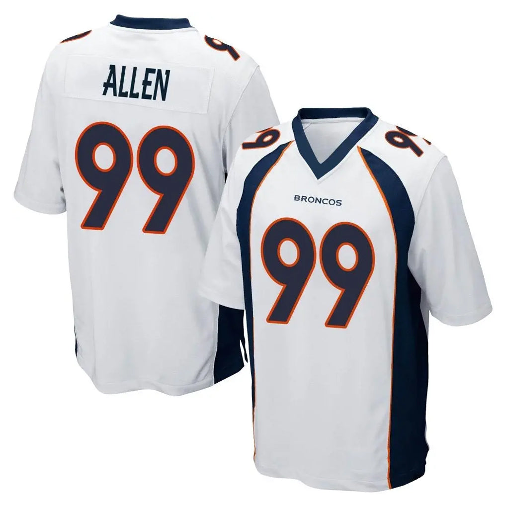 Parkc D.Broncos #99 Zach Allen Player White Game Stitched Jerseys