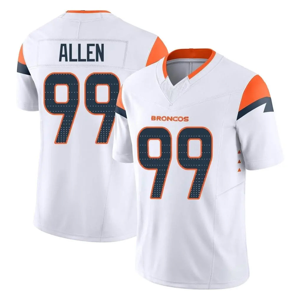 Parkc D.Broncos #99 Zach Allen Player White Limited Vapor F.U.S.E. Home Game Stitched Jerseys