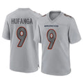 Parkc D.Broncos #9 Talanoa Hufanga Player Gray Atmosphere Fashion Limited Game Stitched Jerseys
