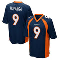Parkc D.Broncos #9 Talanoa Hufanga Player Navy Game Stitched Jerseys