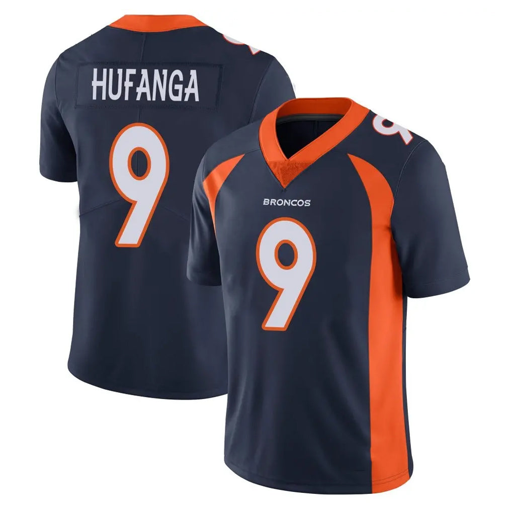 Parkc D.Broncos #9 Talanoa Hufanga Player Navy Vapor Untouchable Limited Game Stitched Jerseys