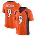 Parkc D.Broncos #9 Talanoa Hufanga Player Orange Color Vapor Untouchable Limited Game Stitched Jerseys