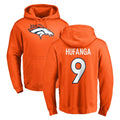 Parkc D.Broncos #9 Talanoa Hufanga Player Orange Pullover Hoodie Limited Stitched Jerseys