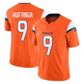 Parkc D.Broncos #9 Talanoa Hufanga Player Orange Vapor F.U.S.E. Limited Home Game Stitched Jerseys