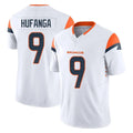 Parkc D.Broncos #9 Talanoa Hufanga Player White Limited Vapor F.U.S.E. Home Game Stitched Jerseys