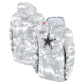 Parkc D.Cowboys Arctic Camo Salute to Service Hoodies Limited Game Blank Player Stitched Jerseys