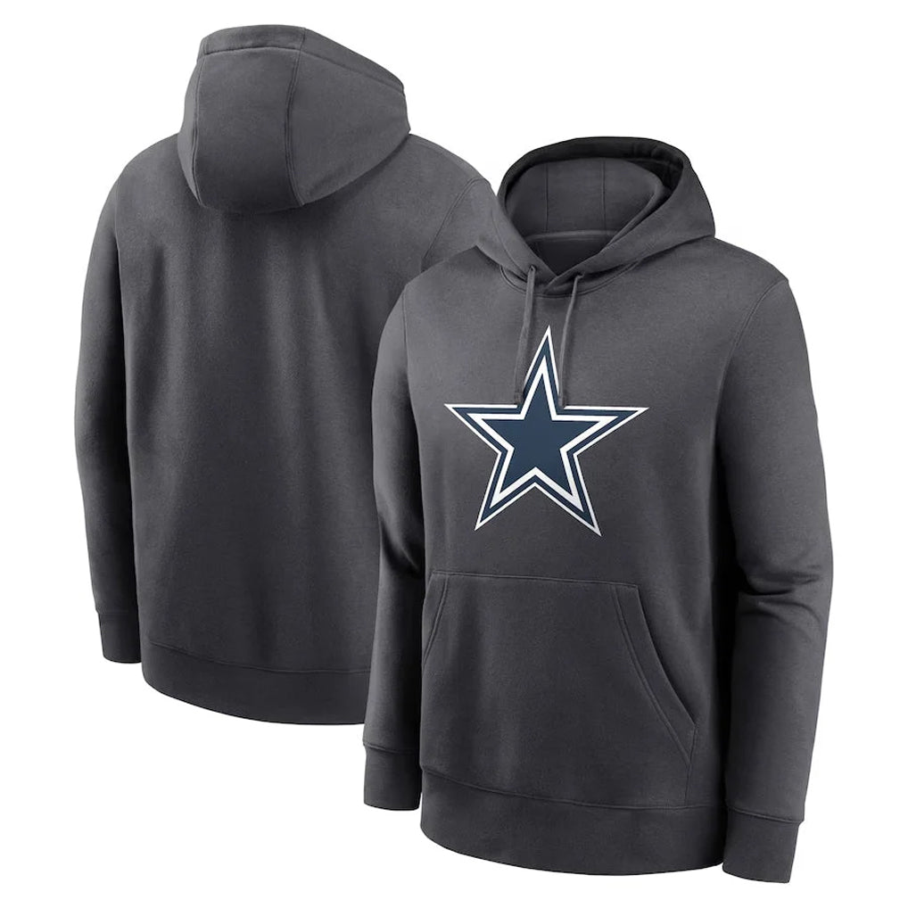 Parkc D.Cowboys Ash One Color Pullover Hoodie Limited Blank Player Stitched Jerseys