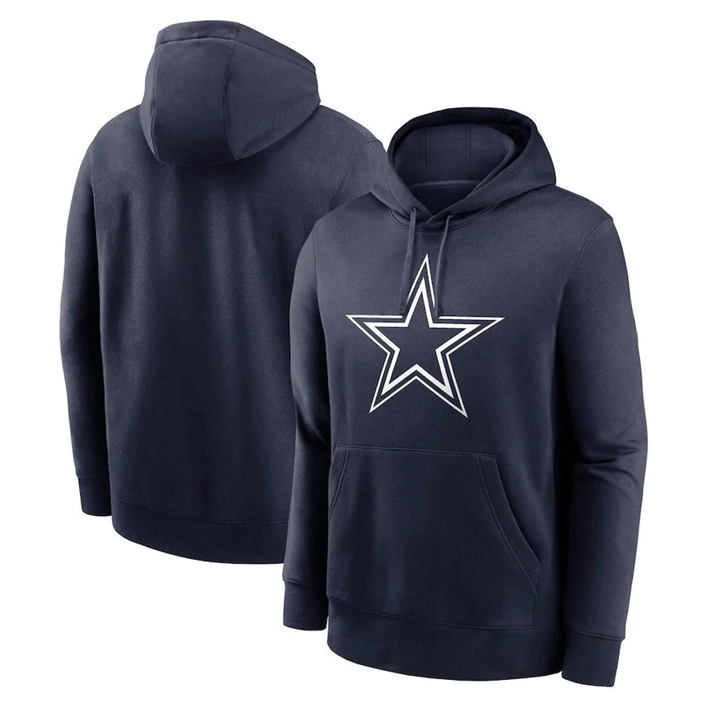 Parkc D.Cowboys Navy Pullover Hoodies Limited Blank Player Stitched Jerseys