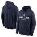 Parkc D.Cowboys Navy Toss Sweep Performance Pullover Hoodie Limited Blank Player Stitched Jerseys