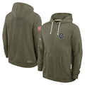 Parkc D.Cowboys Olive Salute to Service Pullover Hoodies Limited Blank Player Stitched Jerseys