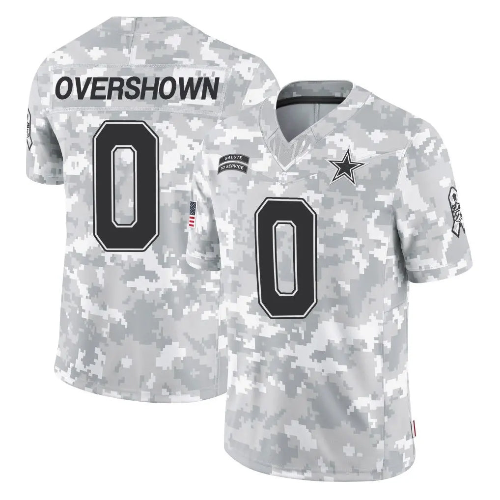 Parkc D.Cowboys #0 DeMarvion Overshown Player Arctic Camo Salute to Service Limited Home Game Stitched Jerseys