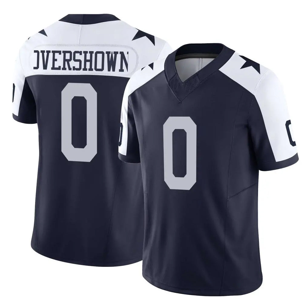 Parkc D.Cowboys #0 DeMarvion Overshown Player Navy-White Limited Alternate Vapor F.U.S.E. Home Game Stitched Jerseys
