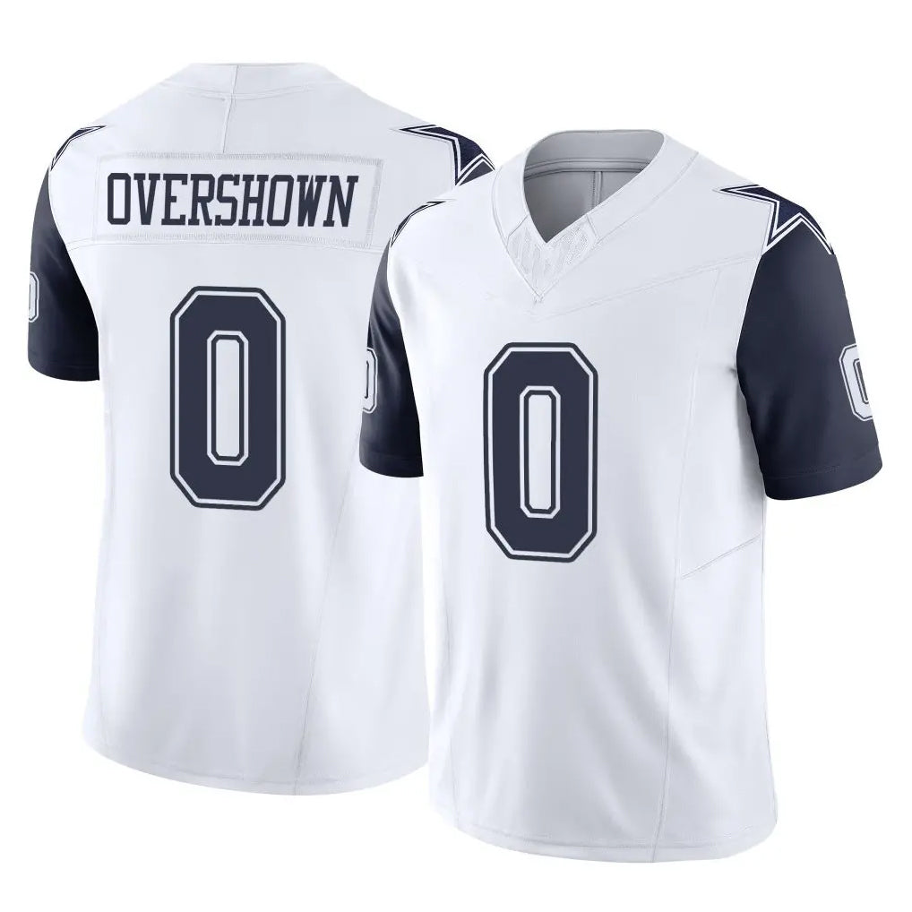Parkc D.Cowboys #0 DeMarvion Overshown Player White-Navy Limited Vapor F.U.S.E. Home Game Stitched Jerseys