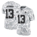 Parkc D.Cowboys #13 Caleb Downs Player Arctic Camo Salute to Service Limited Home Game Stitched Jerseys