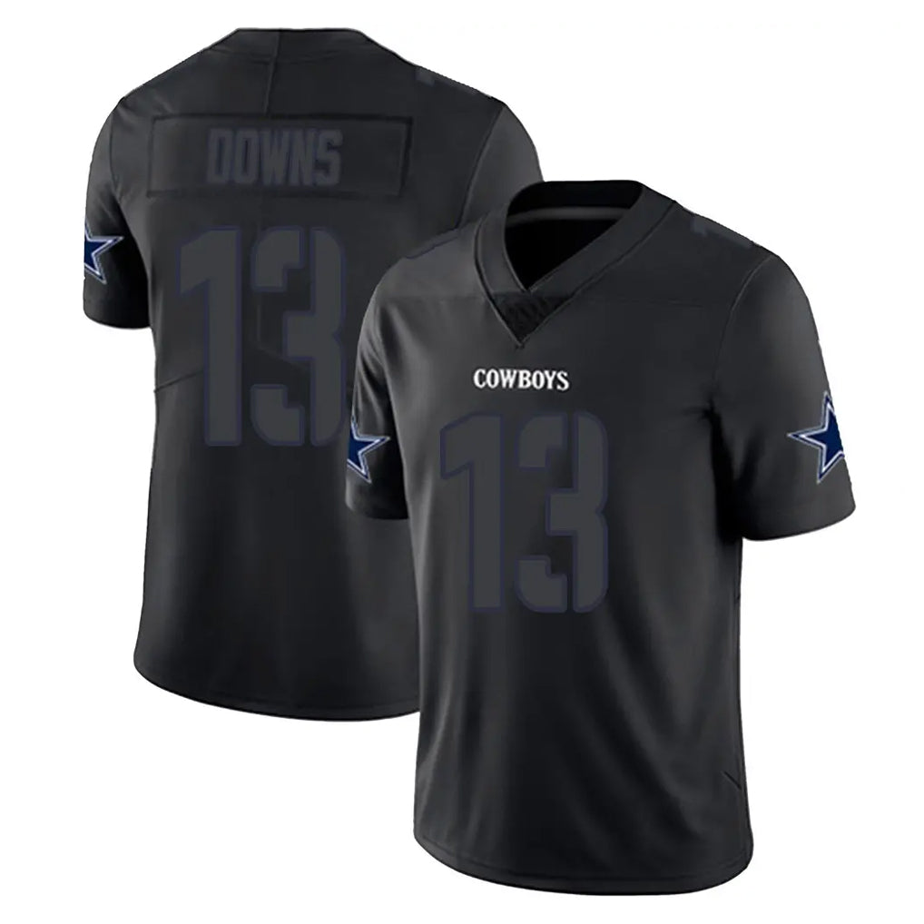 Parkc D.Cowboys #13 Caleb Downs Player Black Impact Limited Home Game Stitched Jerseys
