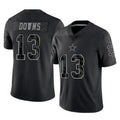Parkc D.Cowboys #13 Caleb Downs Player Black Limited Reflective Home Game Stitched Jerseys