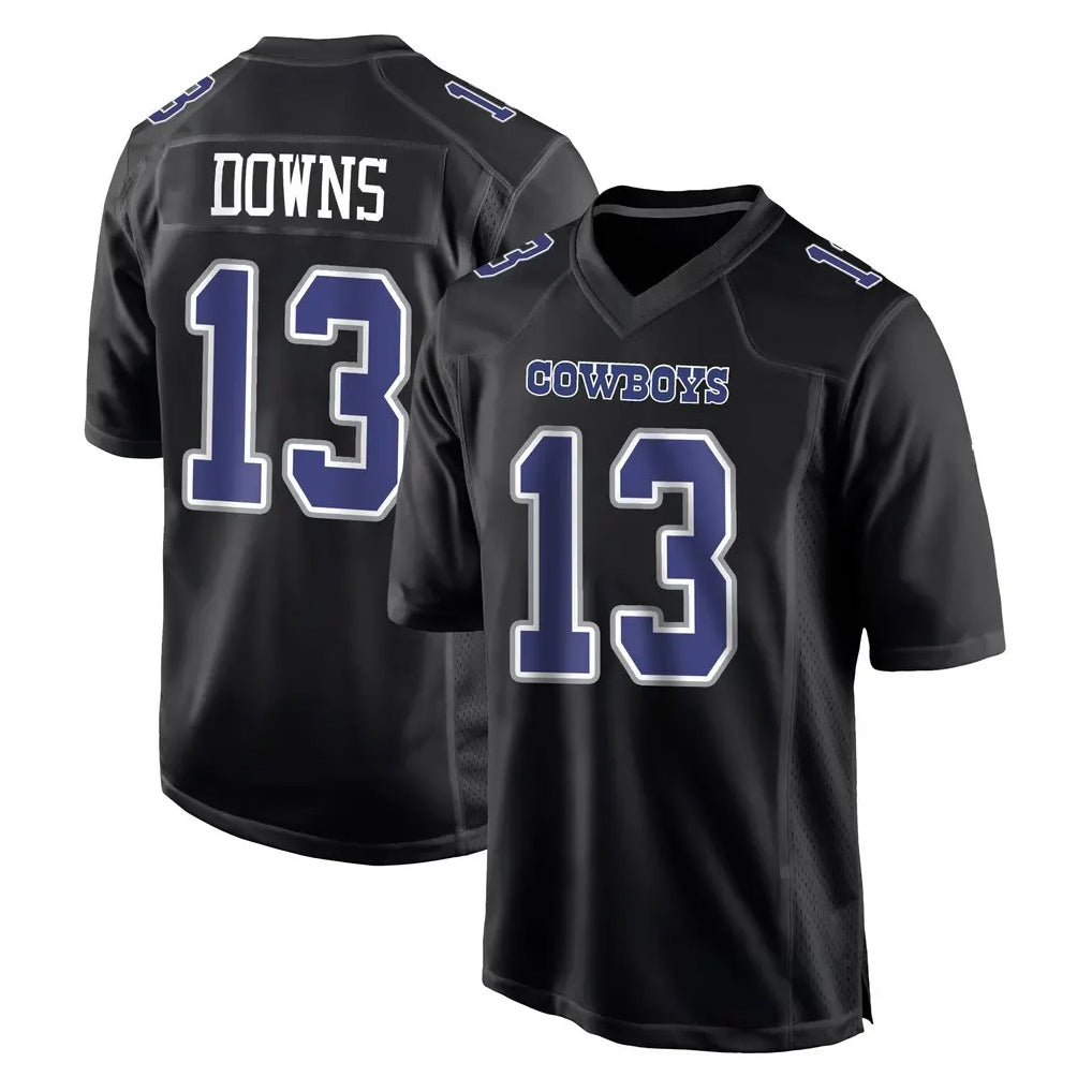 Parkc D.Cowboys #13 Caleb Downs Player Carbon Black Fashion Home Game Stitched Jerseys