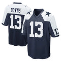 Parkc D.Cowboys #13 Caleb Downs Player Navy-White Alternate Home Game Stitched Jerseys