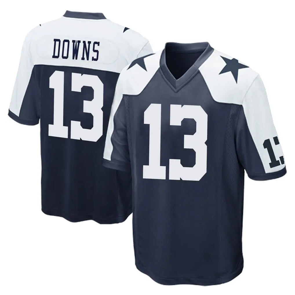 Parkc D.Cowboys #13 Caleb Downs Player Navy-White Alternate Home Game Stitched Jerseys