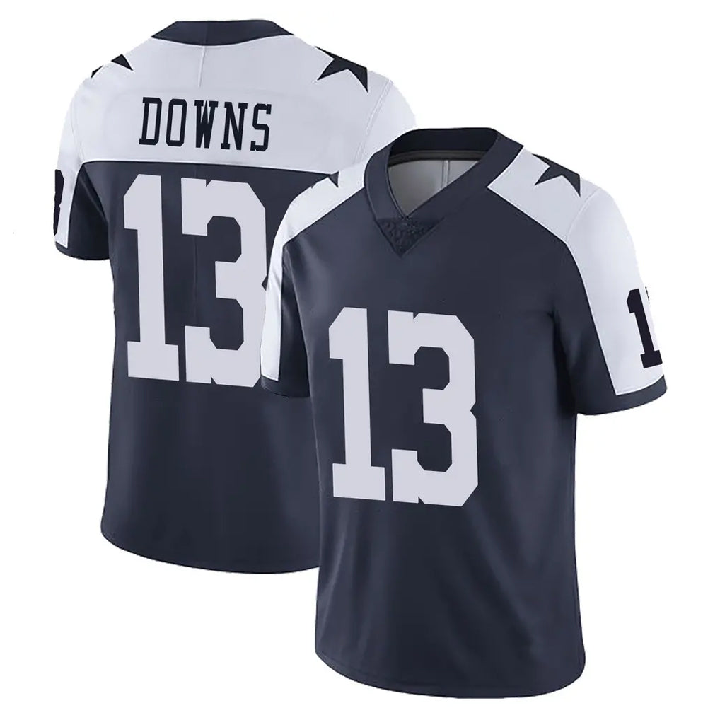 Parkc D.Cowboys #13 Caleb Downs Player Navy-White Limited Alternate Vapor Untouchable Home Game Stitched Jerseys