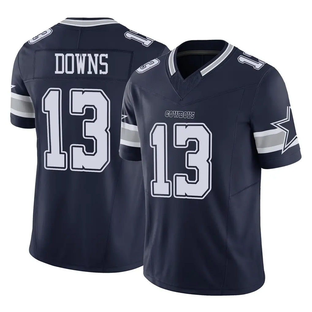 Parkc D.Cowboys #13 Caleb Downs Player Navy Limited Vapor F.U.S.E. Home Game Stitched Jerseys
