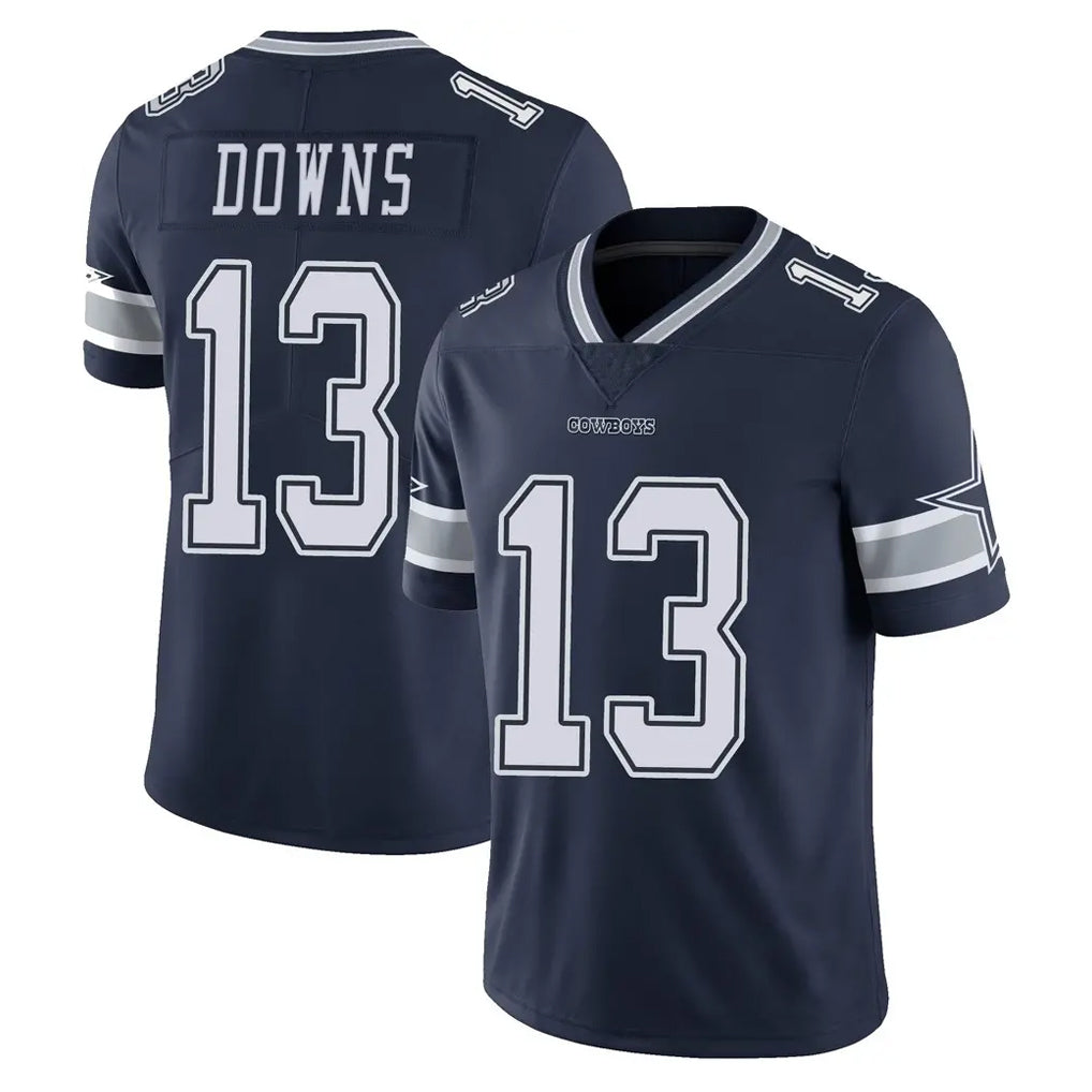 Parkc D.Cowboys #13 Caleb Downs Player Navy Vapor Untouchable Limited Home Game Stitched Jerseys