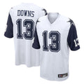 Parkc D.Cowboys #13 Caleb Downs Player White-Navy Home Game Stitched Jerseys