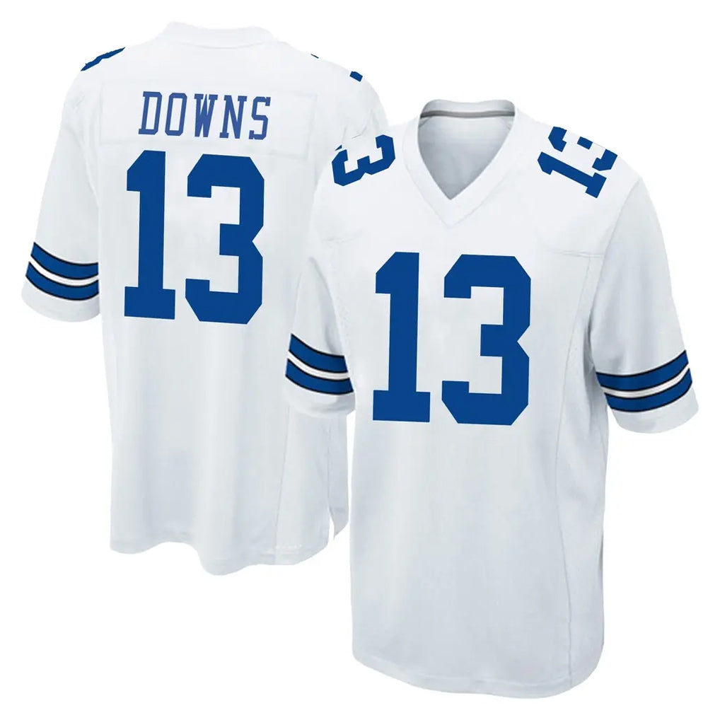 Parkc D.Cowboys #13 Caleb Downs Player White Home Game Stitched Jerseys