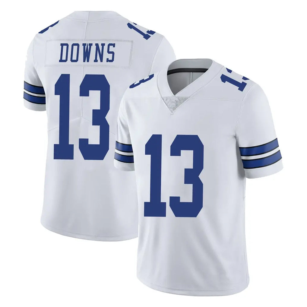 Parkc D.Cowboys #13 Caleb Downs Player White Vapor Untouchable Limited Home Game Stitched Jerseys