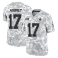 Parkc D.Cowboys #17 Brandon Aubrey Player Arctic Camo Salute to Service Limited Home Game Stitched Jerseys