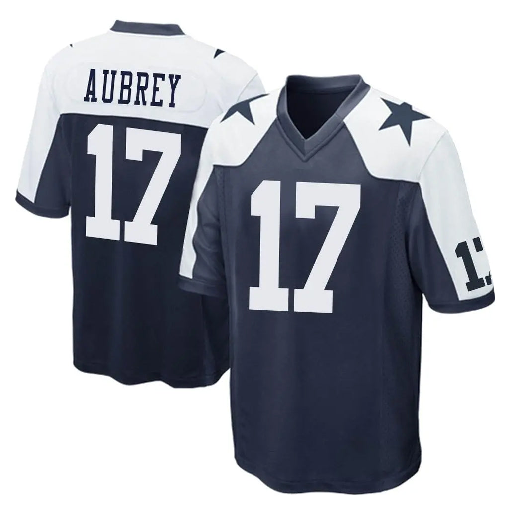 Parkc D.Cowboys #17 Brandon Aubrey Player Navy-White Alternate Home Game Stitched Jerseys