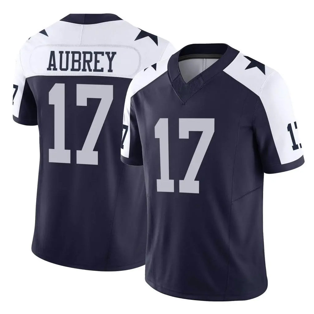 Parkc D.Cowboys #17 Brandon Aubrey Player Navy-White Limited Alternate Vapor F.U.S.E. Home Game Stitched Jerseys