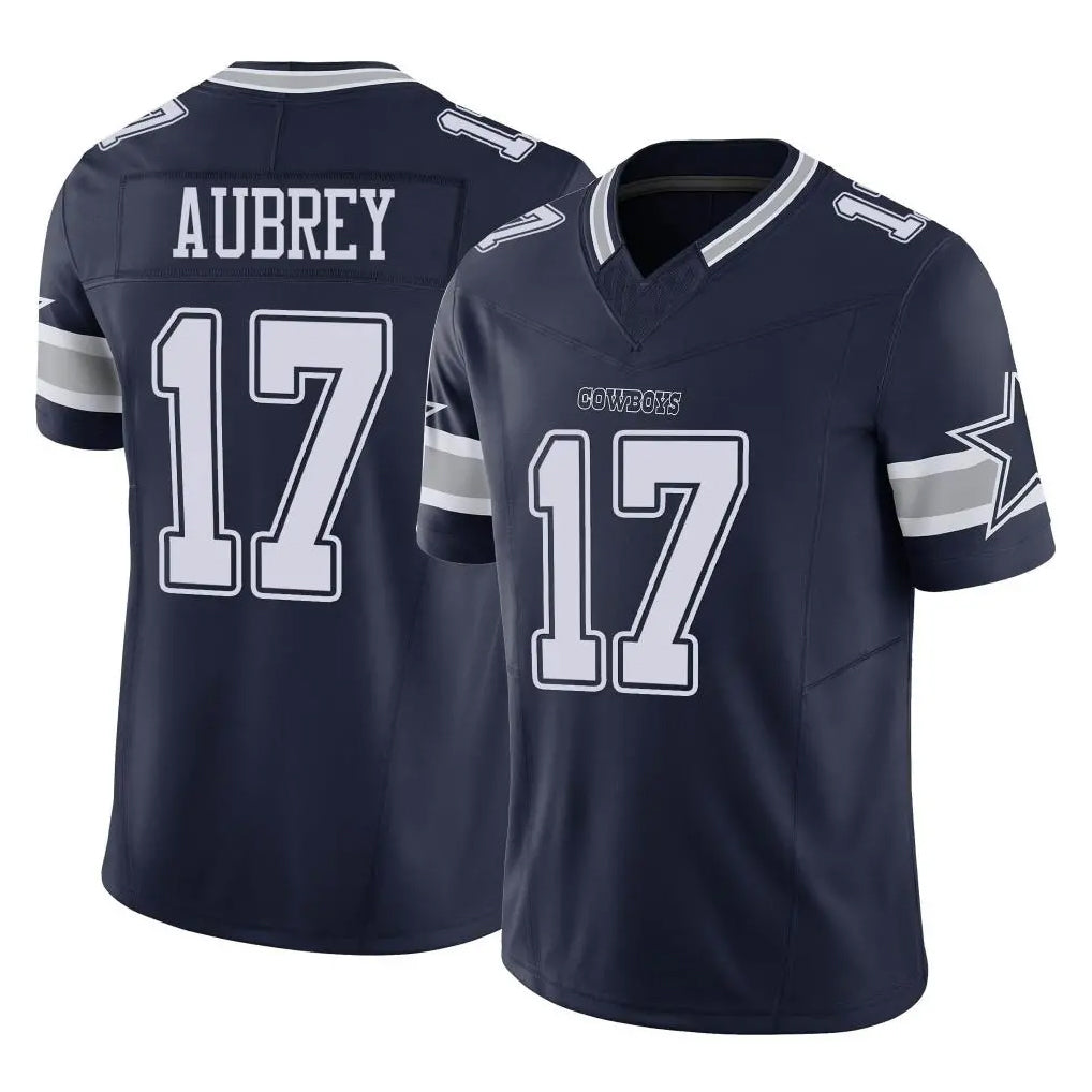 Parkc D.Cowboys #17 Brandon Aubrey Player Navy Limited Vapor F.U.S.E. Home Game Stitched Jerseys