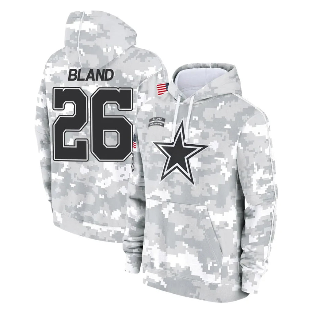 Parkc D.Cowboys #26 DaRon Bland Player Arctic Camo Salute to Service Hoodies Limited Game Stitched Jerseys
