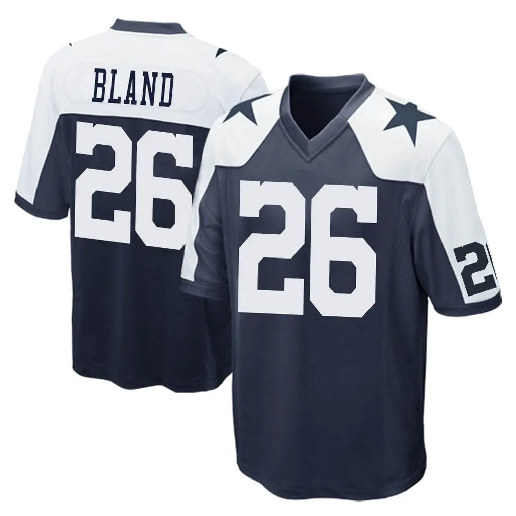 Parkc D.Cowboys #26 DaRon Bland Player Navy-White Alternate Home Game Stitched Jerseys