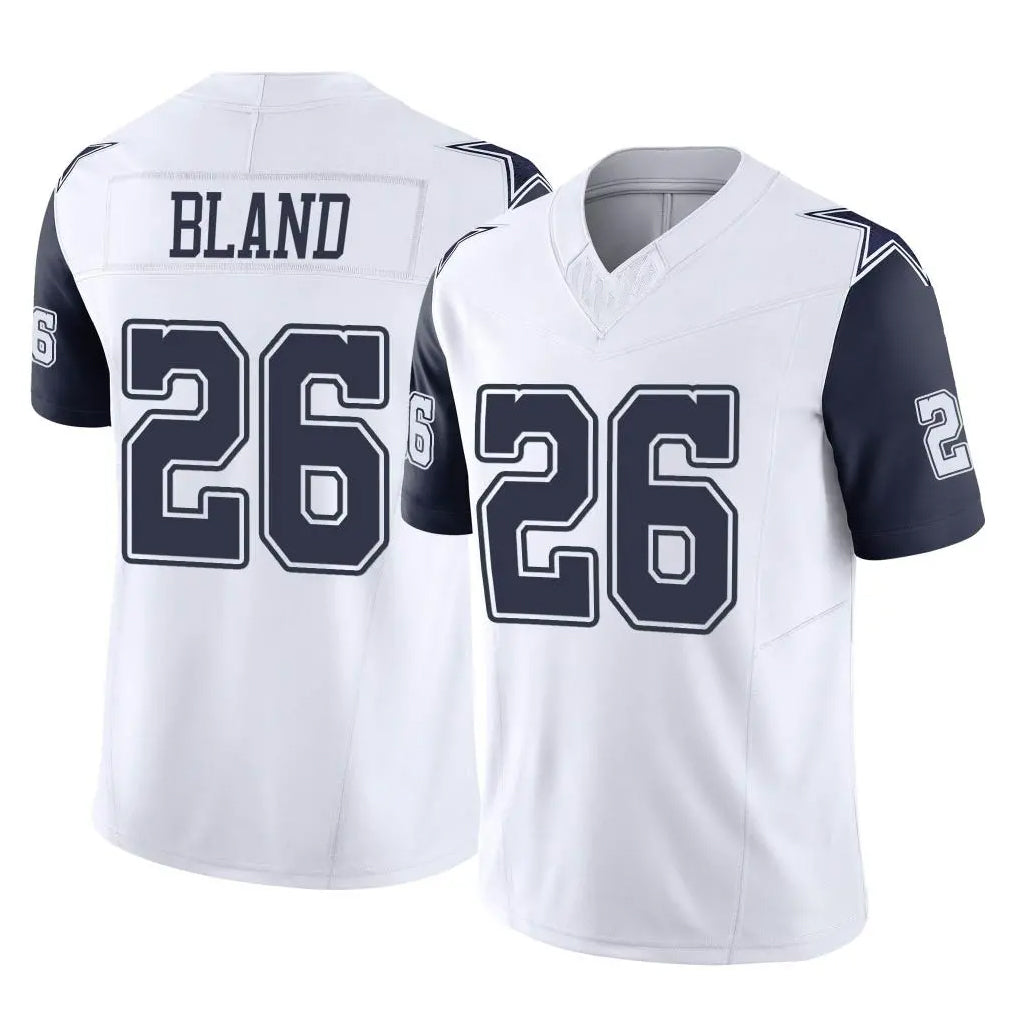 Parkc D.Cowboys #26 DaRon Bland Player White-Navy Limited Vapor F.U.S.E. Home Game Stitched Jerseys