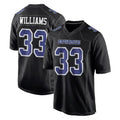 Parkc D.Cowboys #33 Javonte Williams Player Carbon Black Fashion Home Game Stitched Jerseys