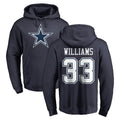 Parkc D.Cowboys #33 Javonte Williams Player Navy Pullover Hoodies Limited Stitched Jerseys