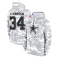 Parkc D.Cowboys #34 Jalen Thompson Player Arctic Camo Salute to Service Hoodies Limited Game Stitched Jerseys