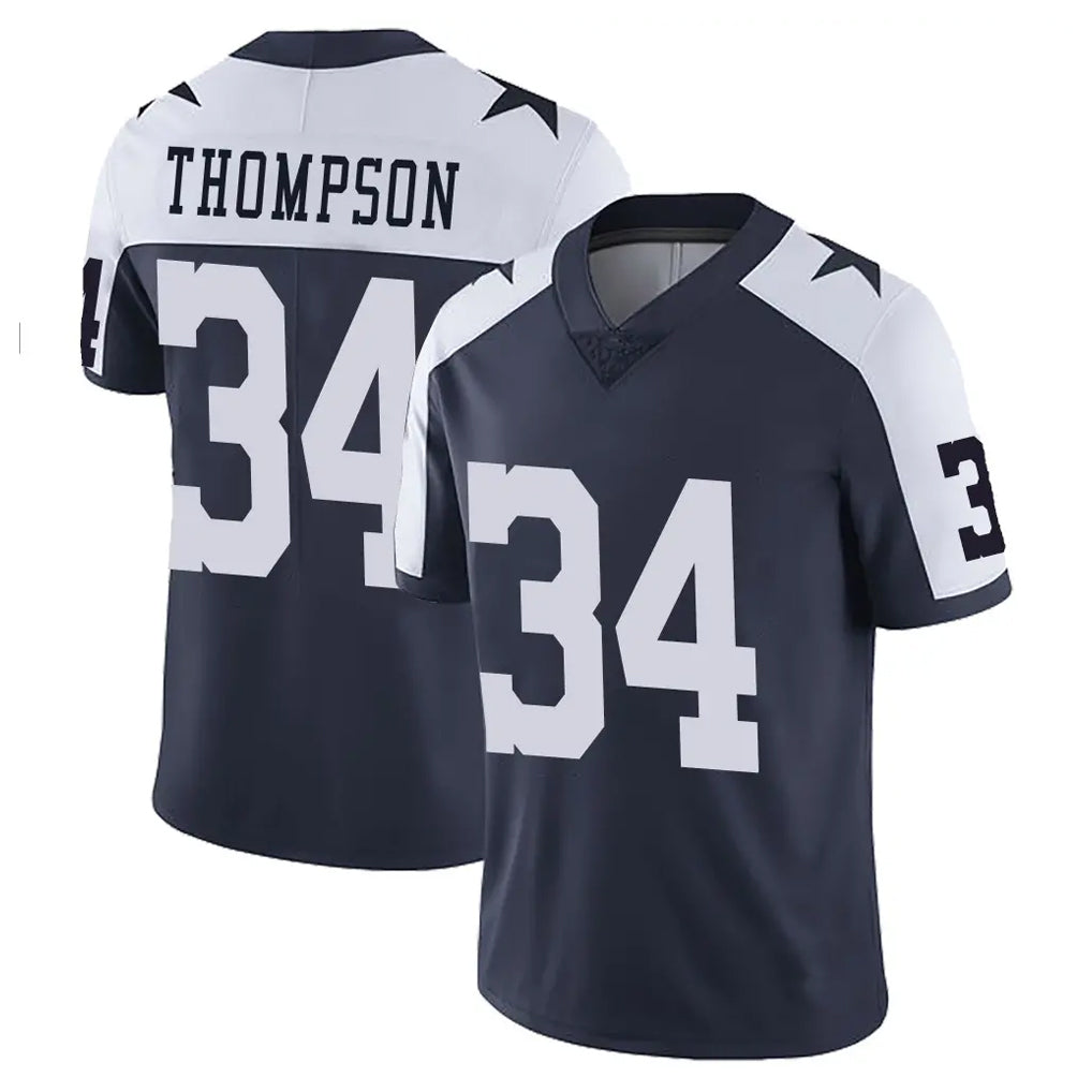 Parkc D.Cowboys #34 Jalen Thompson Player Navy-White Limited Alternate Vapor Untouchable Home Game Stitched Jerseys