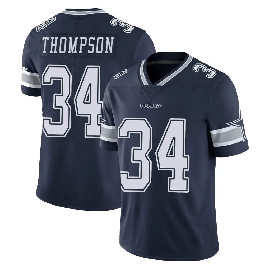 Parkc D.Cowboys #34 Jalen Thompson Player Navy Vapor Untouchable Limited Home Game Stitched Jerseys