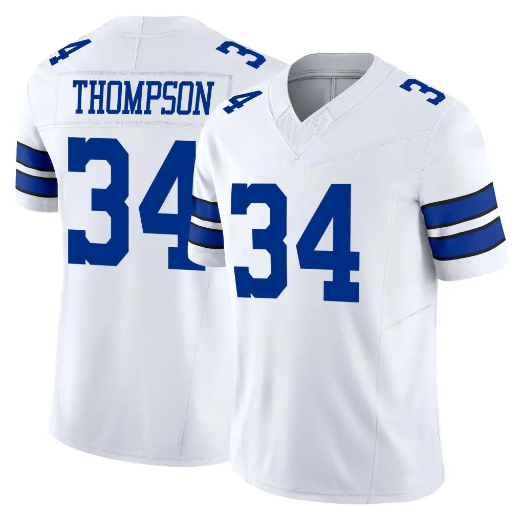 Parkc D.Cowboys #34 Jalen Thompson Player White Limited Vapor F.U.S.E. Home Game Stitched Jerseys