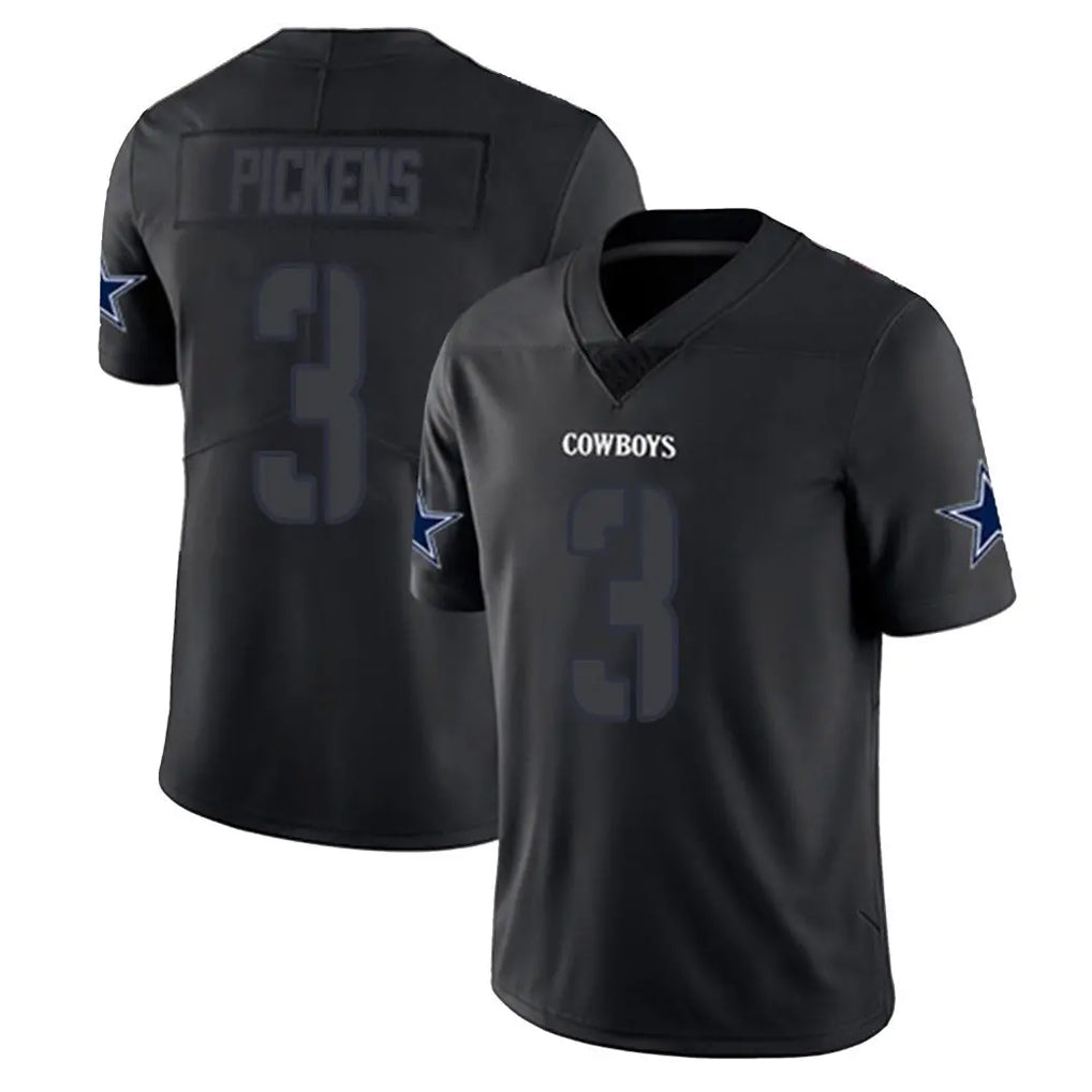 Parkc D.Cowboys #3 George Pickens Player Black Impact Limited Home Game Stitched Jerseys