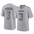 Parkc D.Cowboys #3 George Pickens Player Gray Atmosphere Fashion Home Game Stitched Jerseys