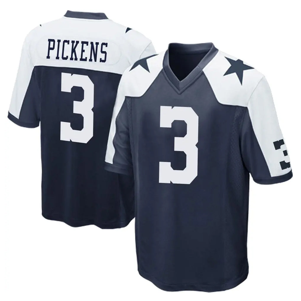 Parkc D.Cowboys #3 George Pickens Player Navy-White Alternate Home Game Stitched Jerseys