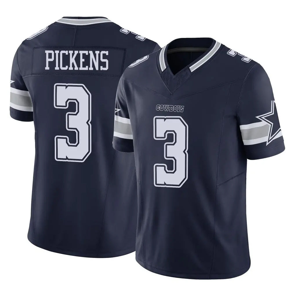 Parkc D.Cowboys #3 George Pickens Player Navy Limited Vapor F.U.S.E. Home Game Stitched Jerseys