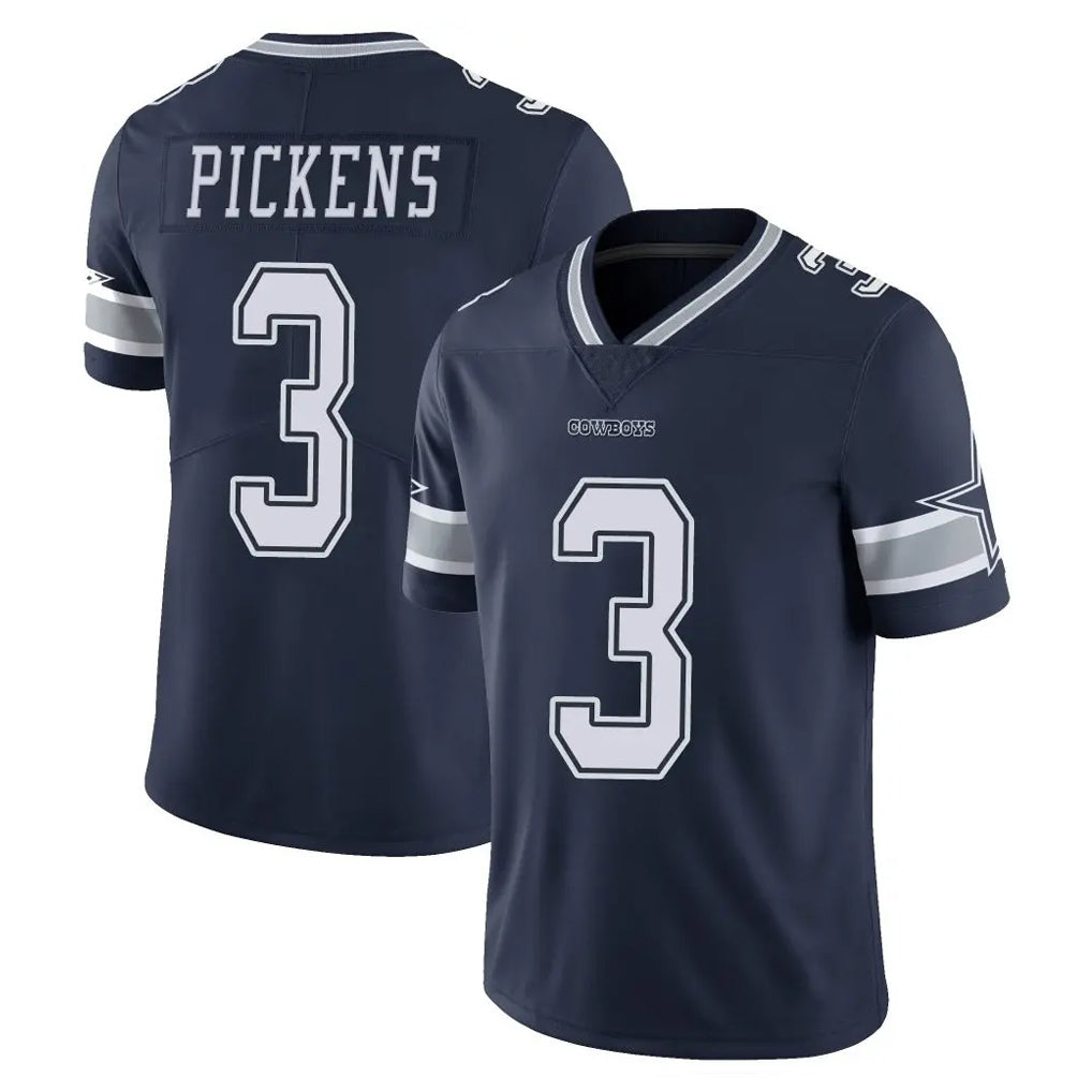 Parkc D.Cowboys #3 George Pickens Player Navy Vapor Untouchable Limited Home Game Stitched Jerseys